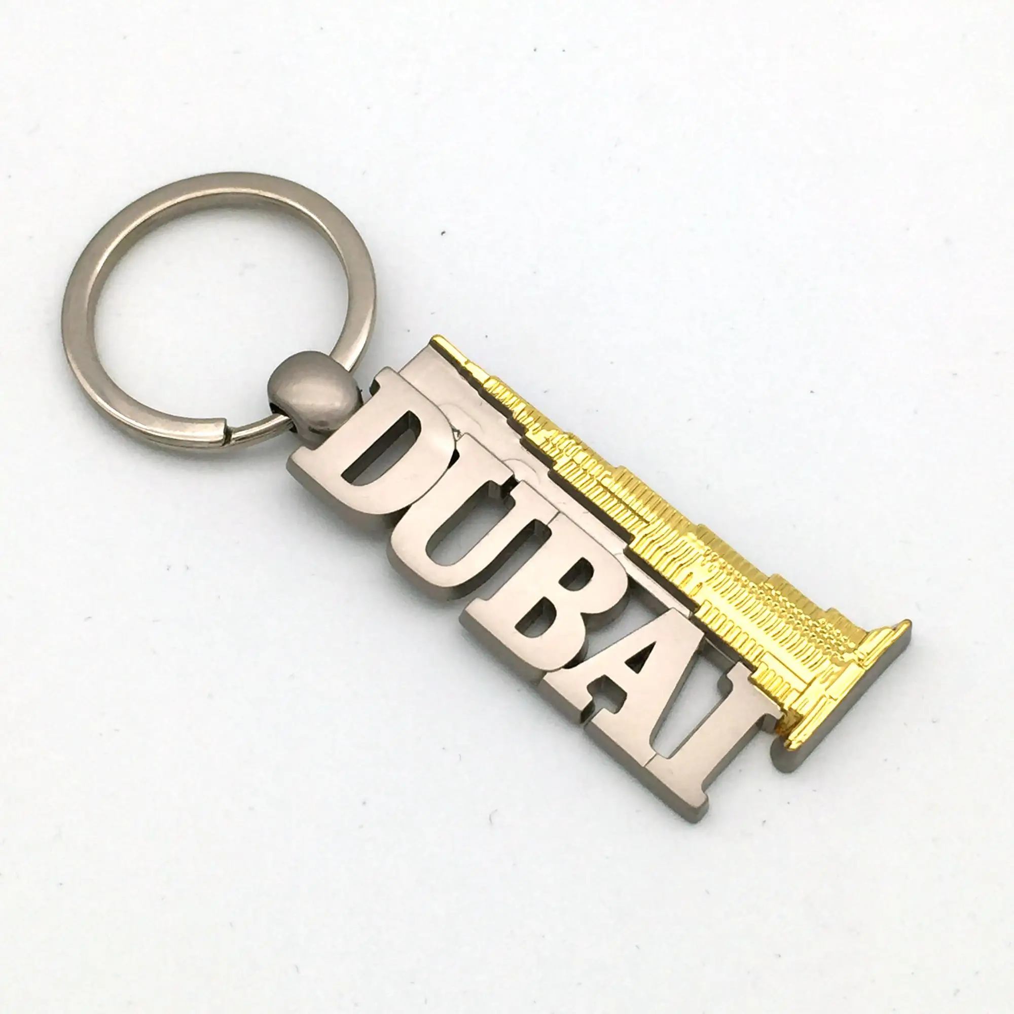 New Design Custom Burj Khalifa Tower Shaped Keychain Dubai Tourist