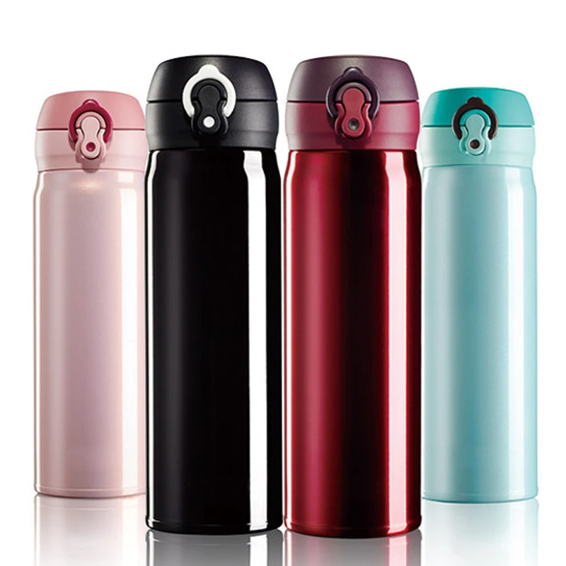 

wholesale custom logo insulated double wall flask stainless steel vacuum cup, Black, red, pink, ice blue, golden, blue