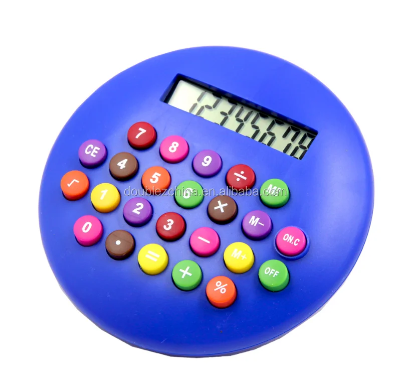 8 Digits Small Size Fancy Gift Round Calculator - Buy Caculator,8 Digit ...