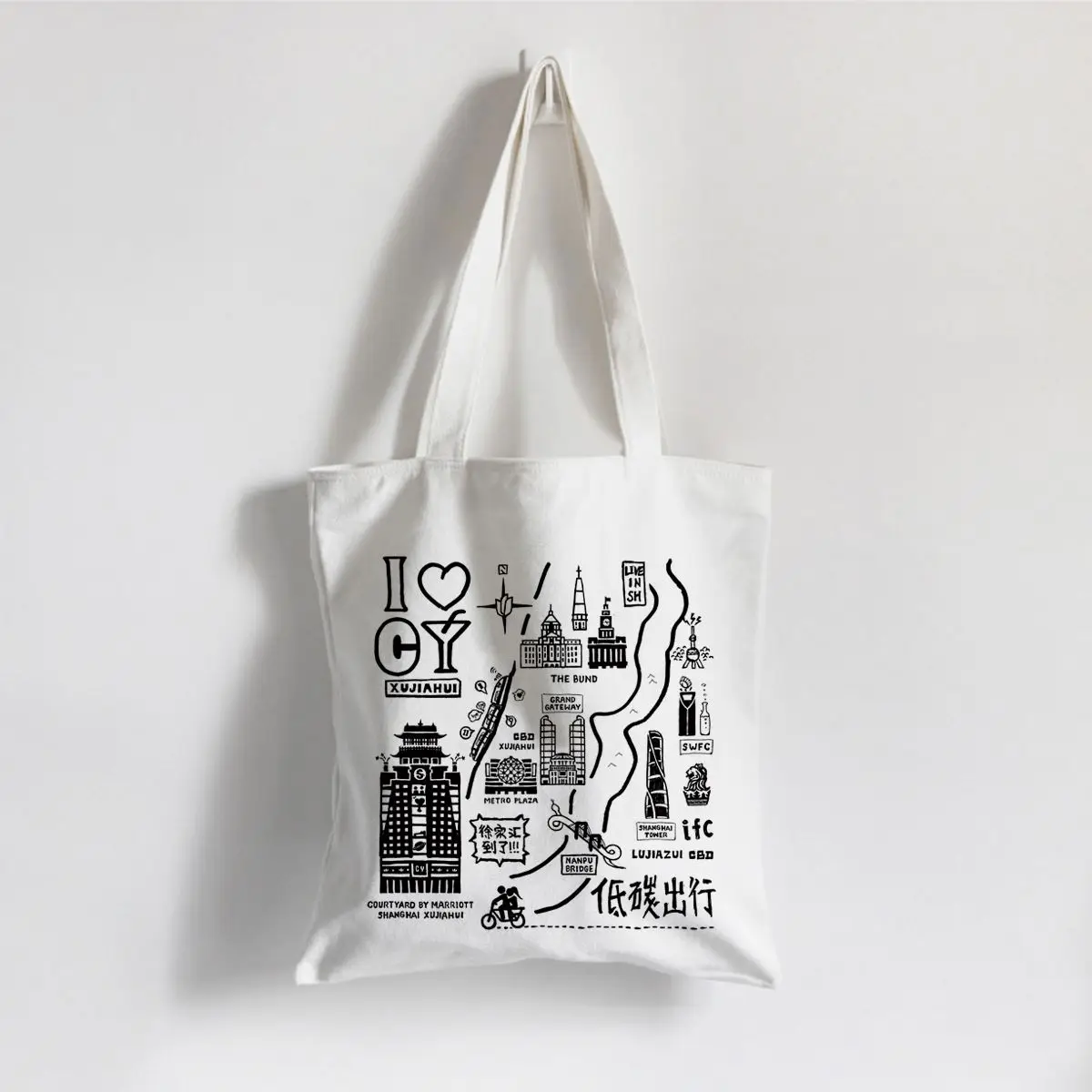 reusable cotton shopping bags