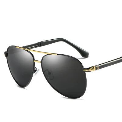 

HDCRAFTER New Fashion Mens Designer Pilot Polarized Sunglasses Coating Mirror Sun Glasses Men Sunglass