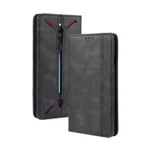 Retro PU Leather Magnetic Wallet Case ZTE nubia Magic 3