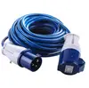 CEE caravan cable with CEE industrial plug
