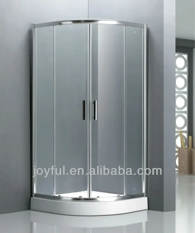  Bingkai  sudut pintu geser ganda shower cabin Kamar mandi 