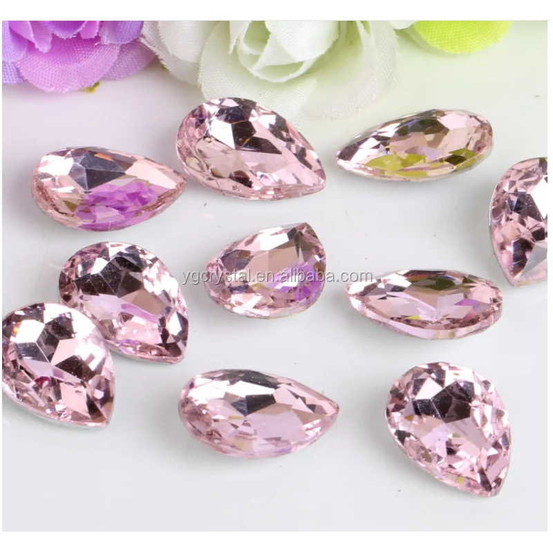 
Crystal garment beads drop shape 822 