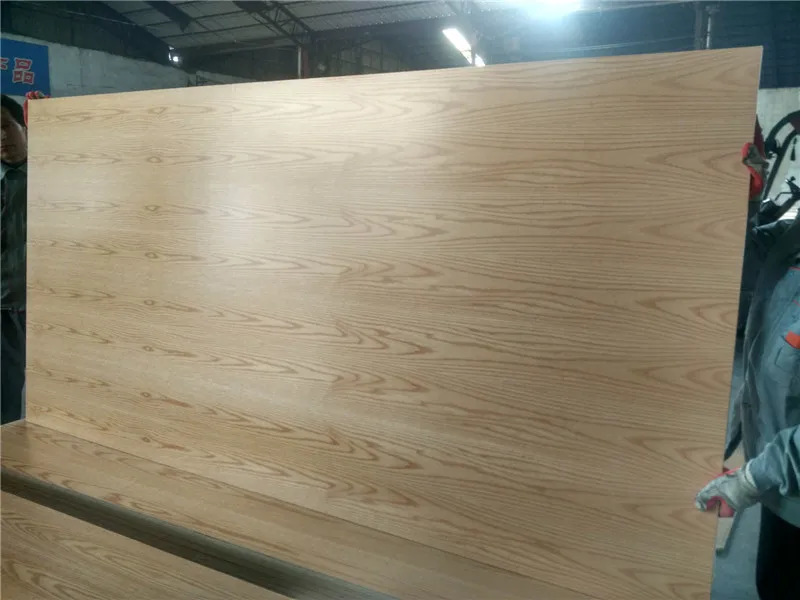 Red Oak Veneered Prefinished Uv Coated Plywood For Furniture Buy Red