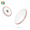 Qi Round Wireless Charger For Mobile Phone with LED Lamp Make-up Mirror