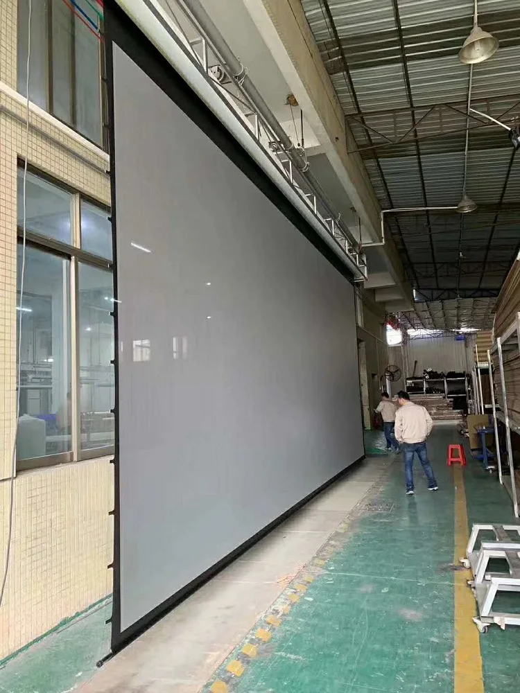 Large Tab Tensioned Motorized Projector Screen 300-500 Inches With 3d ...