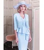 Fascinating Satin V-neck Sheath Knee-length Mother Of The Bride Dress Short Sleeve Lace Mother Evening Dress With Jacket