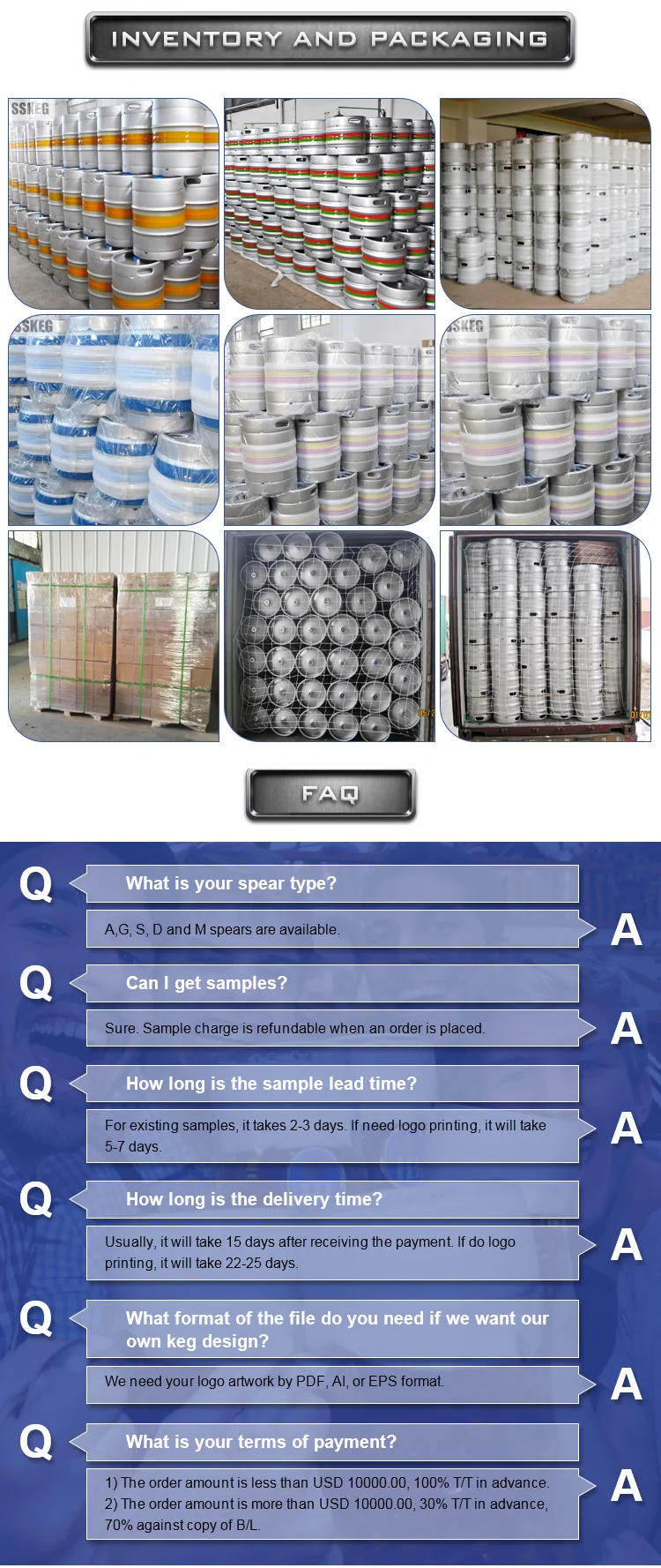 Manufacturer Supplier ECO 20L plastic beer keg
