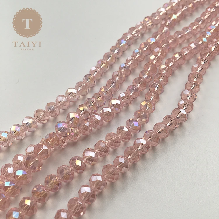 

Crystal Octagon China Glass Bead Wholesale, Water pink ab