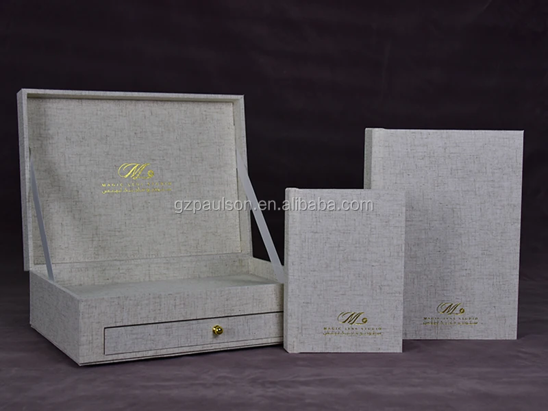 
A4+A5 Unique photo album drawer box fabric album 