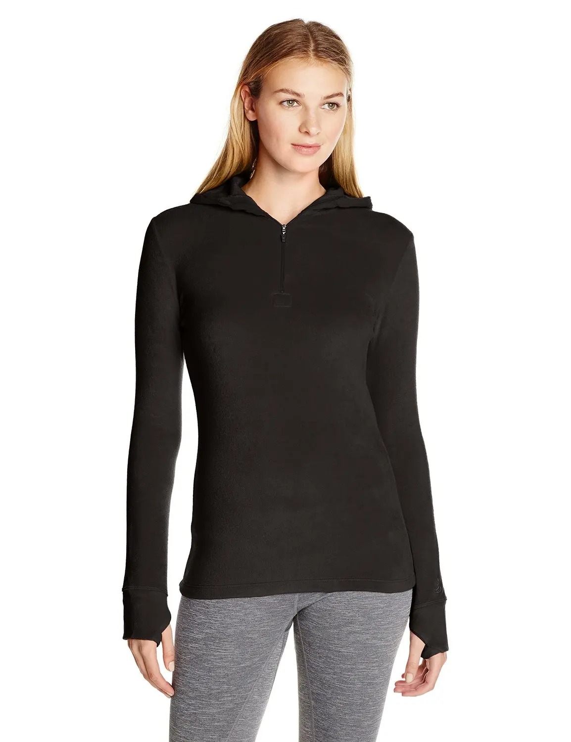 cuddl duds half zip hoodie