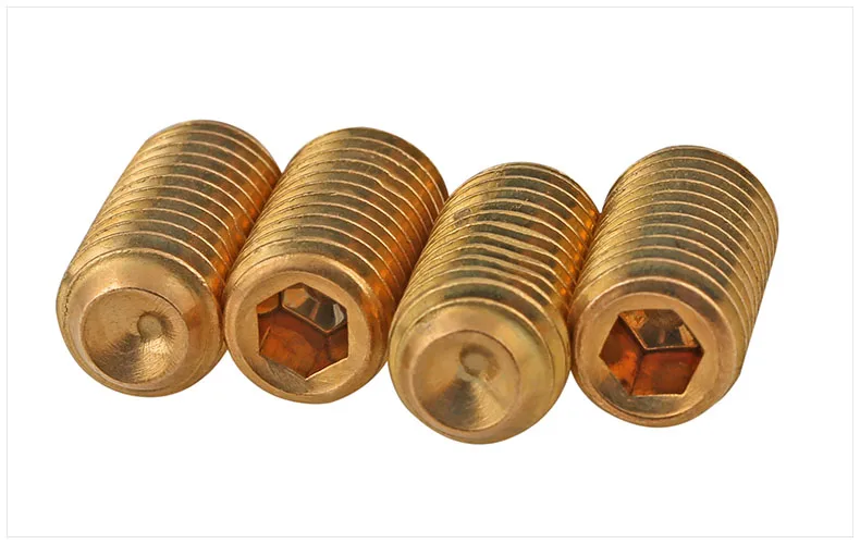 
DIN 913 Brass flat piont Hexagon socket set screws 