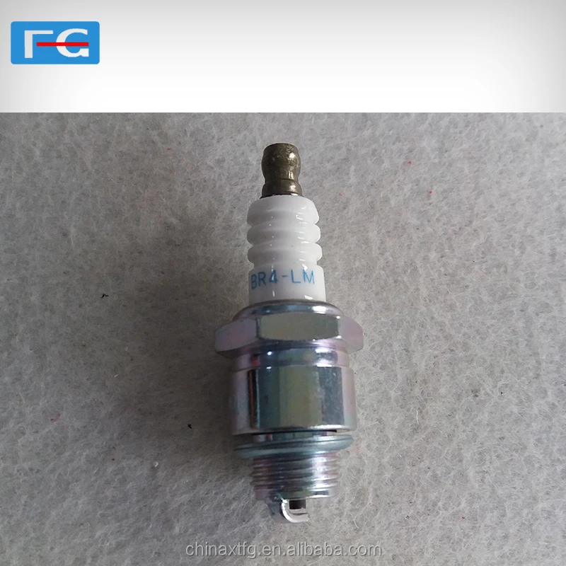 

Discount price Wholesale 52CC Petrol Brush Cutter Parts 44-5 Spark Plug BR4-LM High quality Lawn mower spark plug, Picture