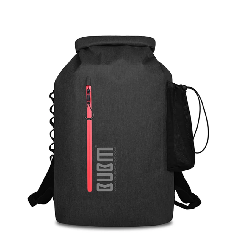 

BUBM Travel Waterproof Dry Bag Backpack, Black and grey