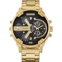 

Cagarny Luxury Men Sport Quartz Gold Military Watch Relogio Masculino