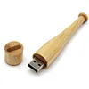 Custom Wooden Baseball Bat Shape Usb Flash Drive Disk Memory 2GB 4GB