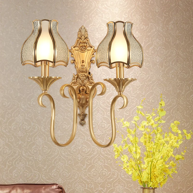 Luxury Wall Lamp for Villa Bedside Aisle Led E14 Wall Light Sconce Creative Crystal Modern European Induction Lamps Clear Glass