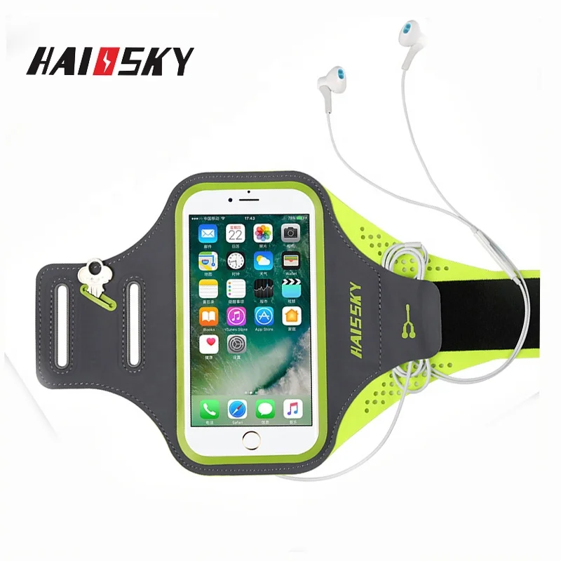 

5.5 inch Breathable elastic armband for running sports reflective phone armband, Black;rose;pink;green;orange;blue