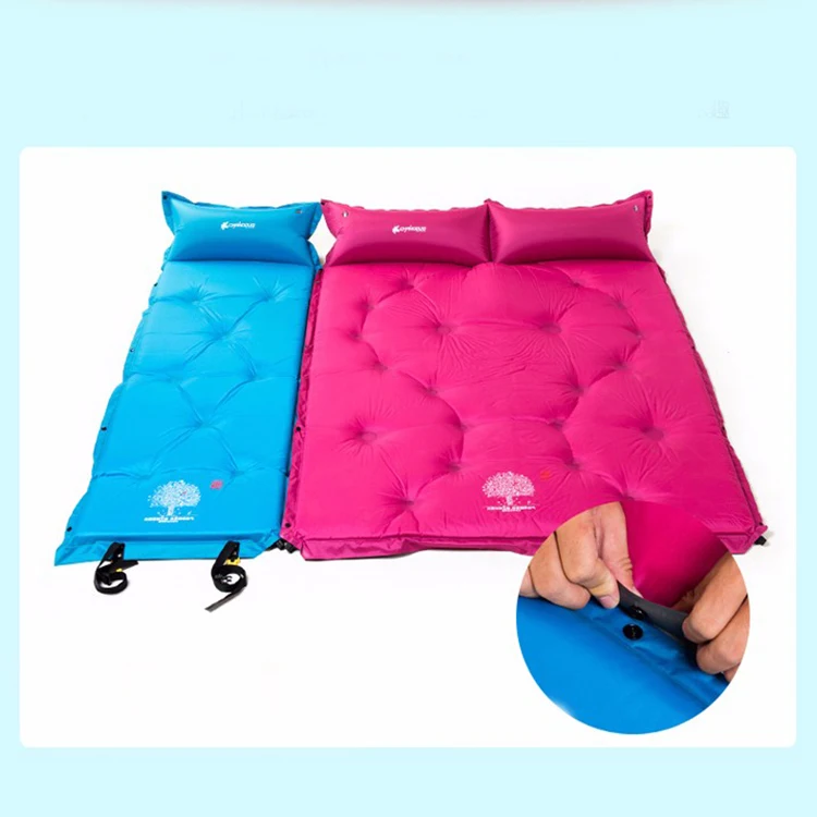 Camping Mat Sleeping Pad Blow Up Pillow Comfortable Travel Inflatable ...