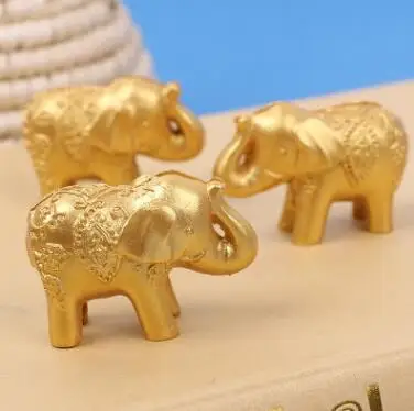 

Lucky golden elephant place card holder wedding table decoration
