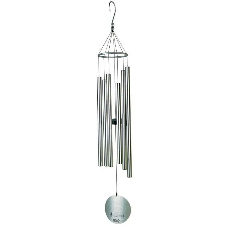 

Wholesale 6 Tubes Black Wind Chime Decoration Wind Chime 42", Matt black, matt silver, rose gold