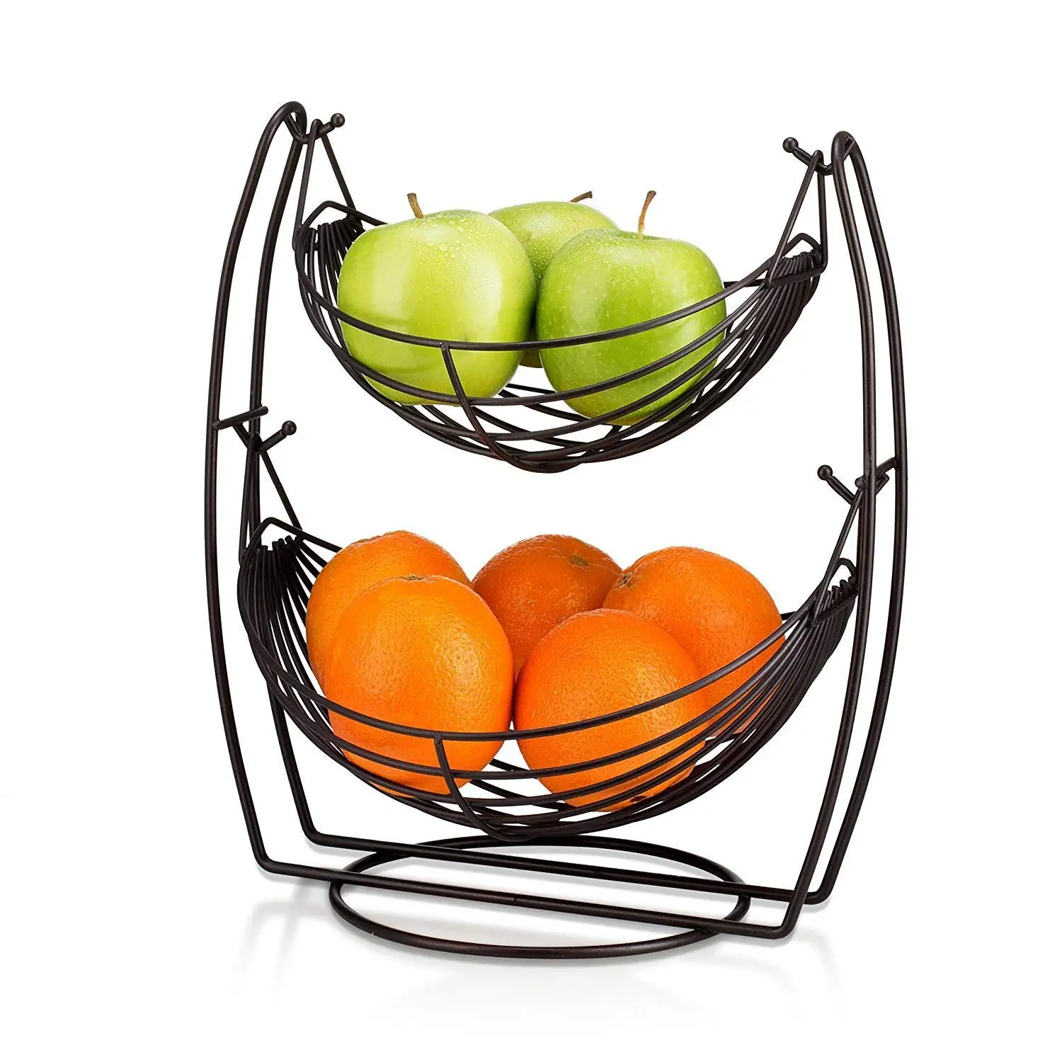 Buy 2 Tier Fruit Basket Double Hammock Kitchen Produce Storage