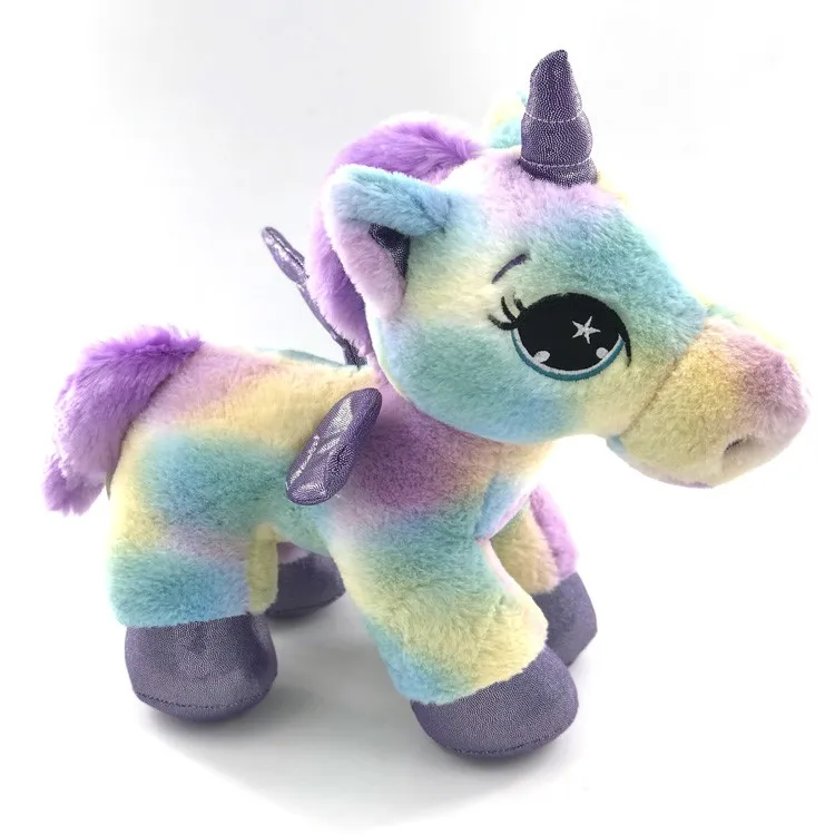 stuffed rainbow unicorn