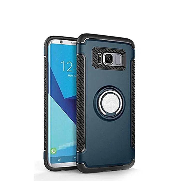 

Cell Phone Ring Holder Case for Samsung Galaxy S8 PLUS, Red;silver;gold;rose gold;black;grey;blue