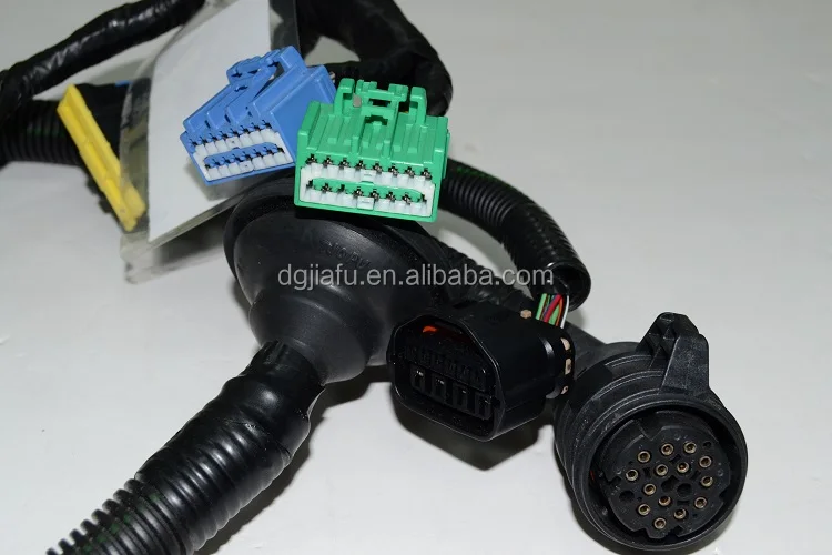 Fuel injector wiring harness custom assembly with deutsch connectors for automobile