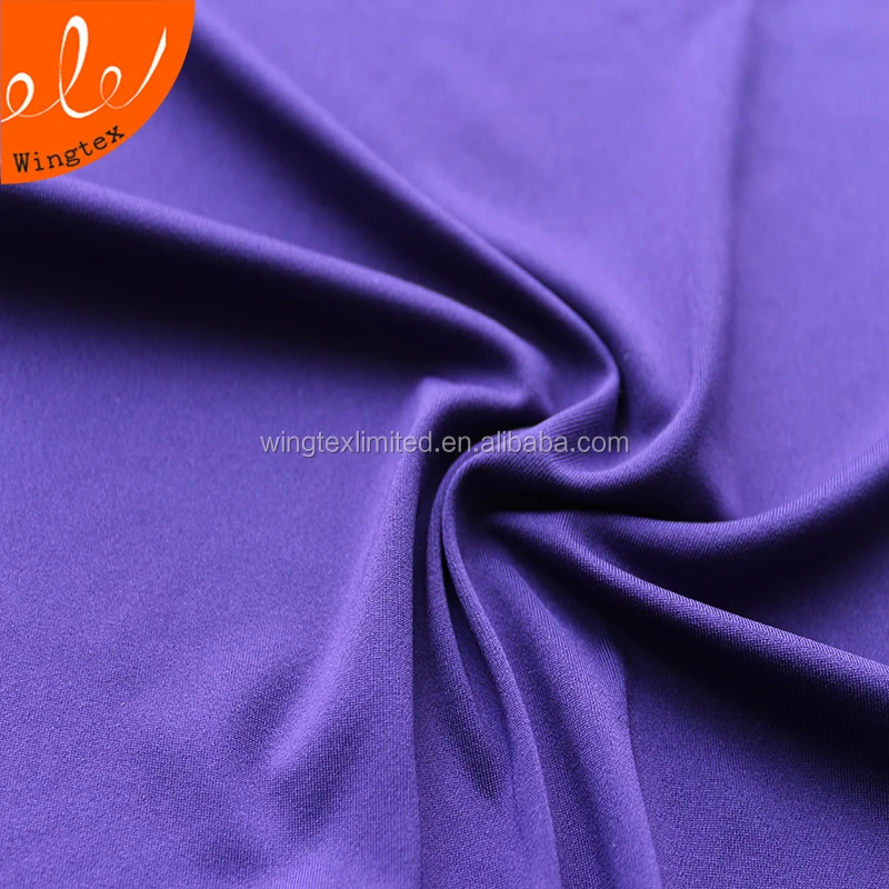
Wholesale 110gsm 88% polyester 12% spandex 50D milk silk knit fabric for sportswear 