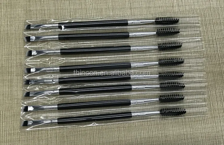 Makeup Brush Set Private Label Cosmetics Double Sided Eyebrow Brush