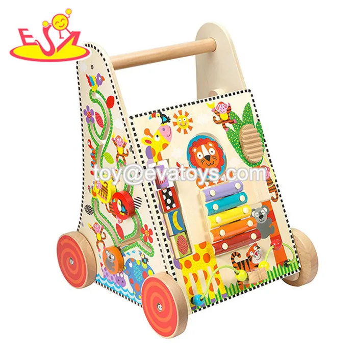 baby push along walker wooden