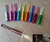 Factory price aluminum promotion keychain led flashlight with silicone rope