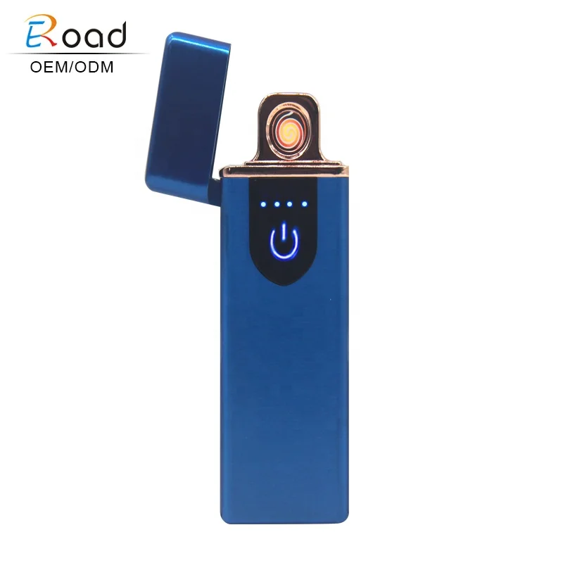 

ER-HCM016 Intelligent coil touch lighter Induction LED Light Fingerprint USB Charging Lighter, Mix