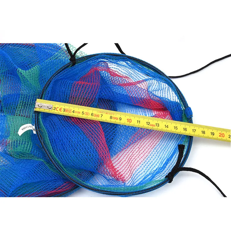 
Peche 3 Layers Folding Colorful Fishing Tackle Cage Nylon Fishing Nets 