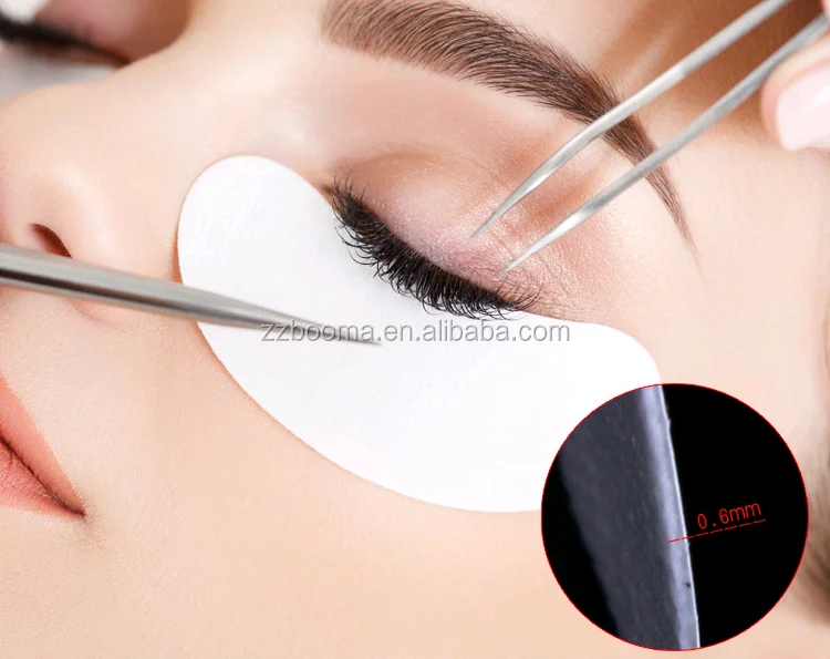 Comfy Curved Shape Lint Free Gel Under Eye Pad Patch For Eyelash Extension