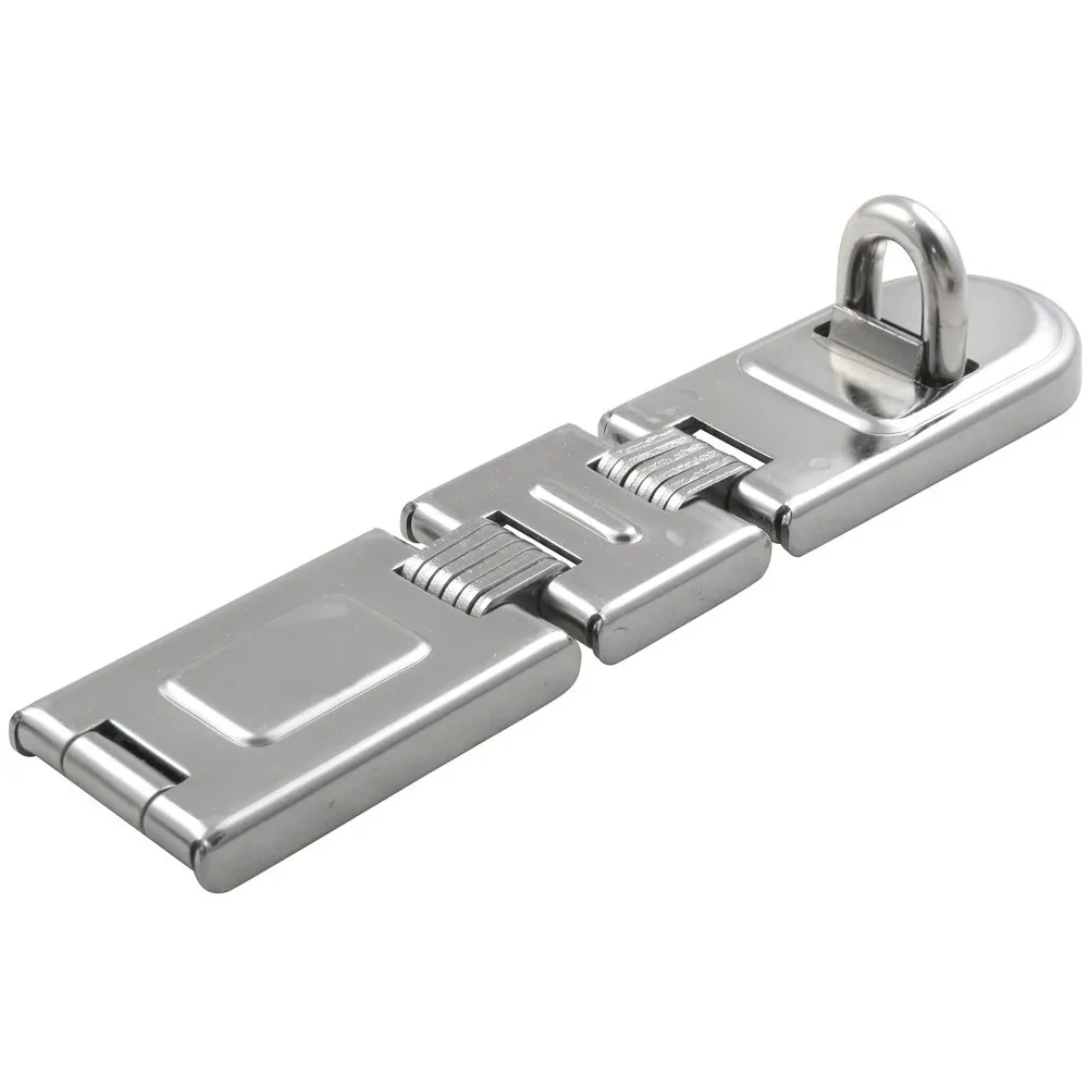 Custom Stainless Steel Heavy Duty Fixed Hasp Staple Hinge Hasp Lock
