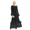 New Arrivals Eid Ramadan Dubai Muslim Women Elegant Long Sleeve Islamic Maxi Dress With sequins Abaya