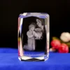 Unique 24 angle 3D crystal cube Souvenir holy communion religious gifts blank crystal engraving