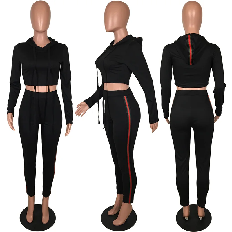 New Stripe Stitching Tracksuit For Women Two Piece Set Suit Streetwear Lady Loose Casual Sports Suit Plus Size