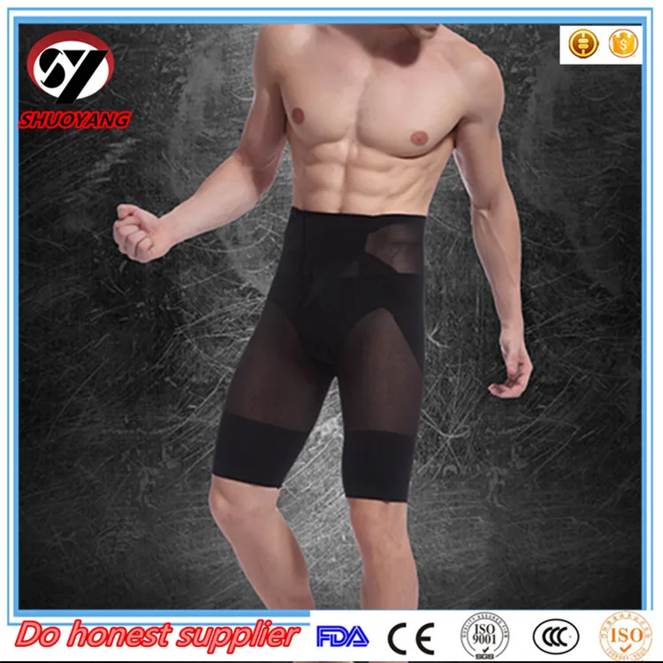 

Men Slimming Shape Suit Polyester Slimming Suit Slimming Body man underwear, Black and white