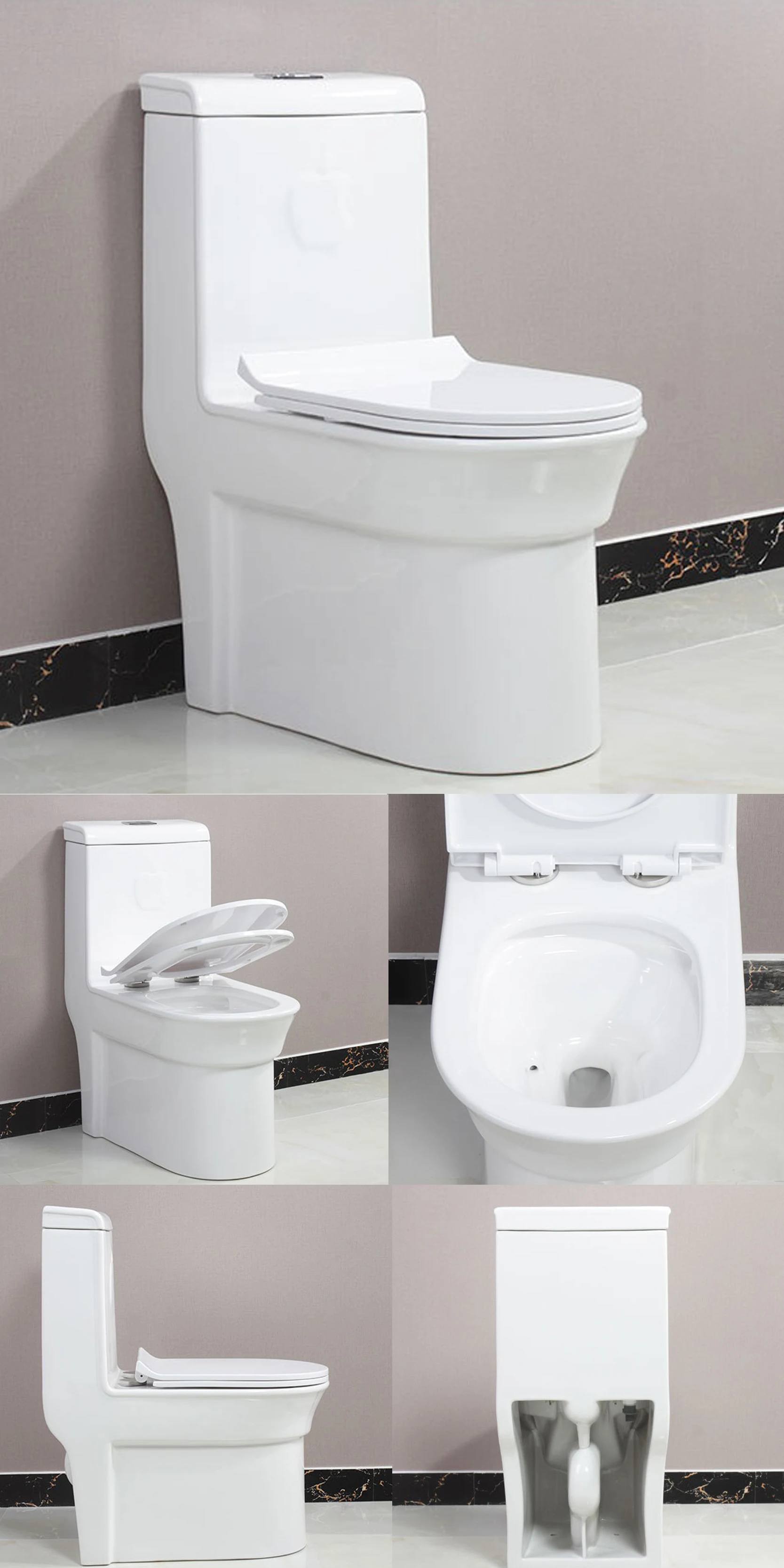 JOININ High Quantity Bathroom Ceramic Tornado elegant design one piece Toilet  JY1305