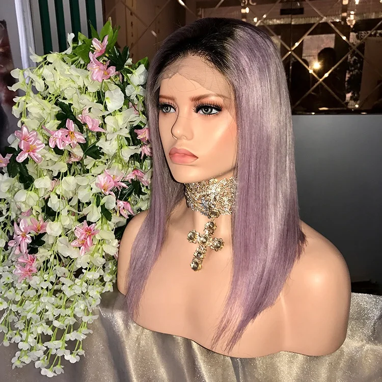 

SHY Hair Wig Ombre Pink Color Best Virgin Long Human Hair Wigs
