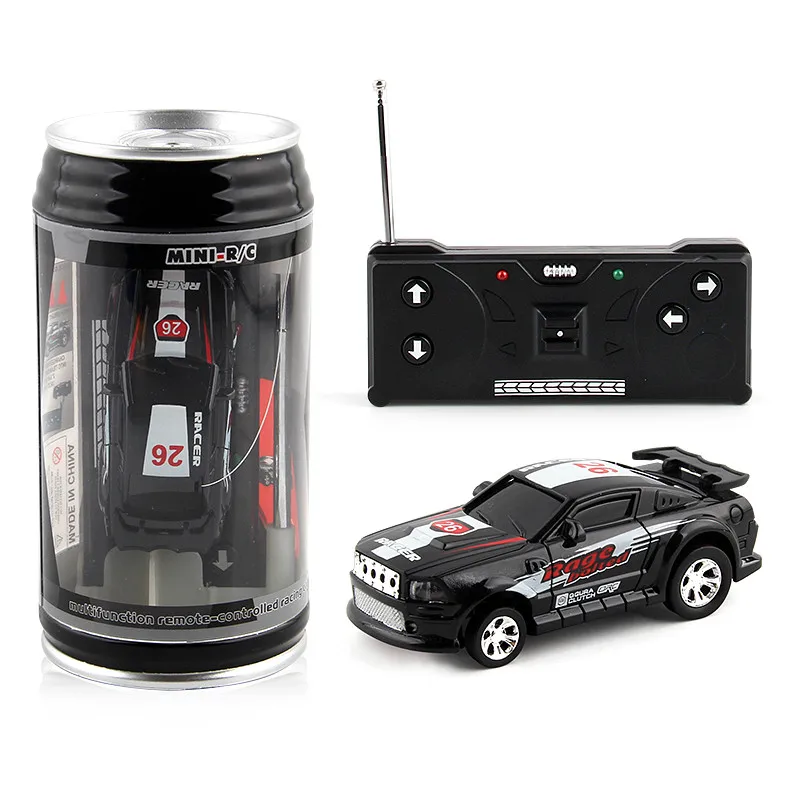 

New Arrival Mini Car Coke Can RC Car 20KM/H Radio Remote Control Car RC Racing Toys 4 Frequencies Toy For Kids Gifts RC Models, Yellow/black/green/red/blue