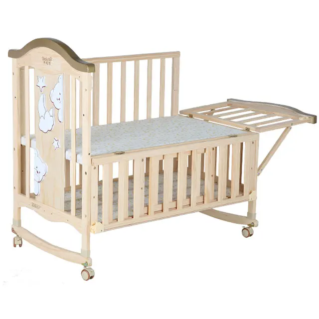 baby bed with changing table