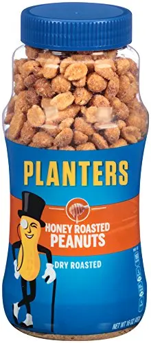 Planters Peanuts, Dry-Roasted, Honey Roasted, 16 oz