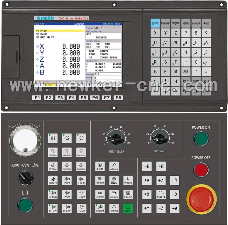 Controller New1000mdca 5 Axis Cnc Milling Controller - Buy Cnc Milling ...