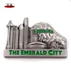 Souvenir USA Seattle Emerald city skyline sculpture building fridge magnet